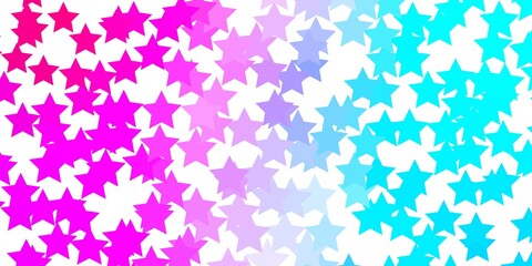 Light Blue, Red vector texture with beautiful stars. Modern geometric abstract illustration with stars. Best design for your ad, poster, banner.