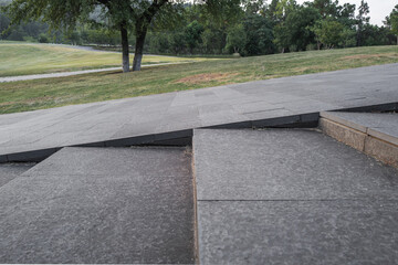 Cement stairs in the park