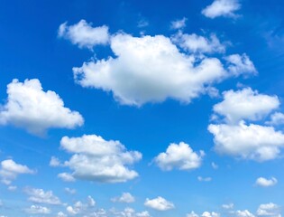 blue sky with clouds