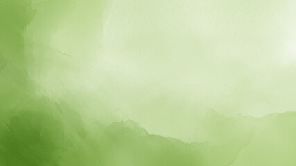 Watercolor abstract green background. © Kubizm