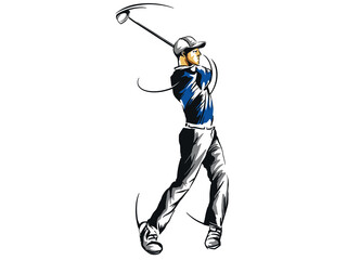 Obraz premium Golf player background