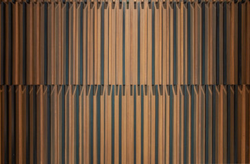 The pattern on the beautiful wooden wall. Texture of wood Background.