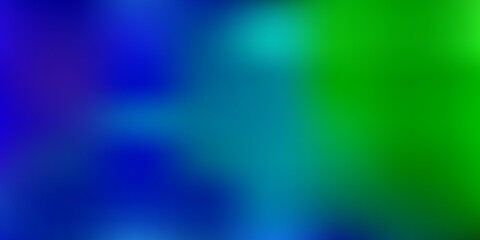 Obraz premium Light blue, green vector gradient blur template.
