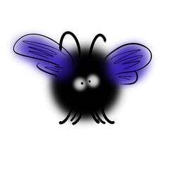 Carpenter bee with violet wings