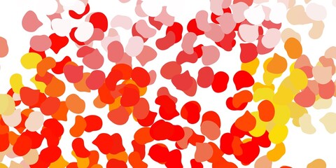 Light orange vector texture with memphis shapes.