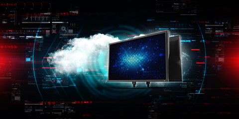 Digital Abstract technology background,3d illustration