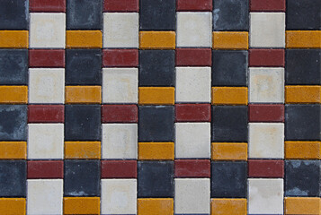 paving stones used in landscape studies, architectural aesthetics and design products