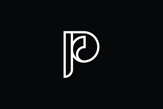 Minimal Innovative Initial P logo and PP logo. Letter P PP creative elegant Monogram. Premium Business logo icon. White color on black background