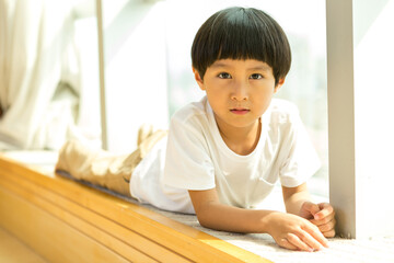 Fototapeta premium Portrait of cute Asian little boy