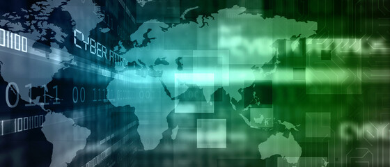 2d illustration world map abstract background