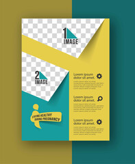 Staying Healthy During Pregnancy - Maternity Hospital Flyer & Poster Template.