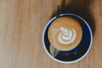 Coffee latte art￼ In coffee Café￼