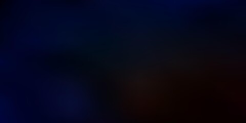 Dark blue, yellow vector gradient blur drawing.