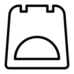 Furnace. icon with outline style and perfect pixels. Suitable for website design, logos, applications and UI.