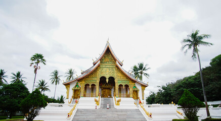 The royal palace museum of luang prabang city in Laos.