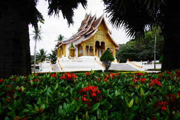 The royal palace museum of luang prabang city in Laos.