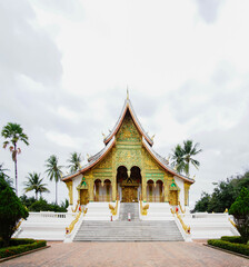 Fototapeta premium The royal palace museum of luang prabang city in Laos.