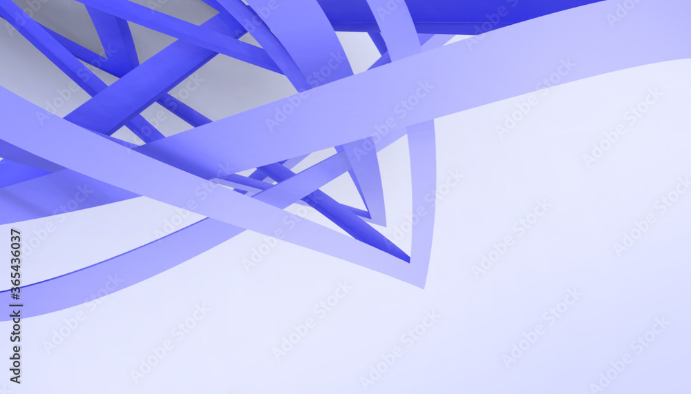 Aufkleber geometric square creative idea concept and connection technology on blue background - 3d rendering
