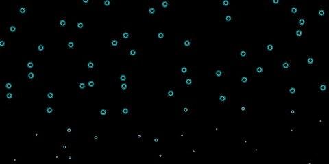 Dark green vector pattern with coronavirus elements.