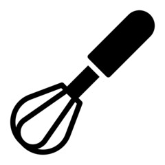 Eggbeater. icon with glyph style and perfect pixels. Suitable for website design, logos, applications and UI.