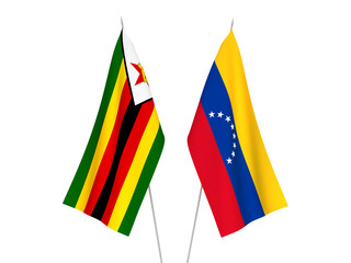 Zimbabwe and Venezuela flags