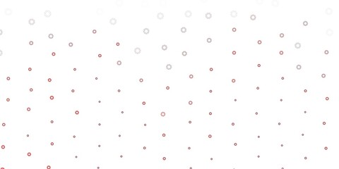 Light red vector pattern with spheres.