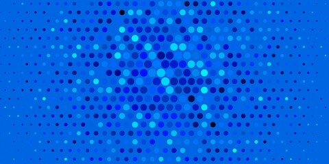 Dark BLUE vector background with bubbles. Modern abstract illustration with colorful circle shapes. Pattern for business ads.