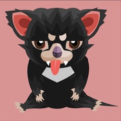 unhappy tasmanian devil