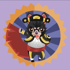 tasmanian devil as a matador