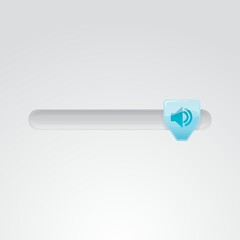 sliding volume button