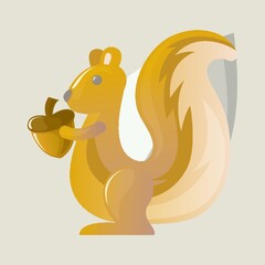 squirrel holding an acorn