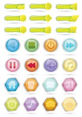 web interface buttons