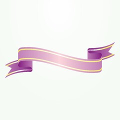 empty ribbon banner