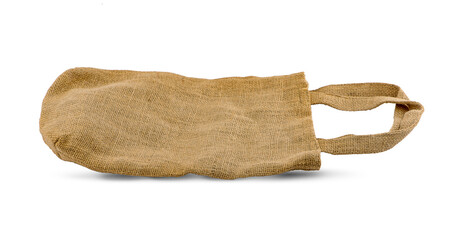 bag Sackcloth an isolated on white background.clipping path