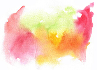 Abstract watercolor background. Watercolor hand drawn backdrop.