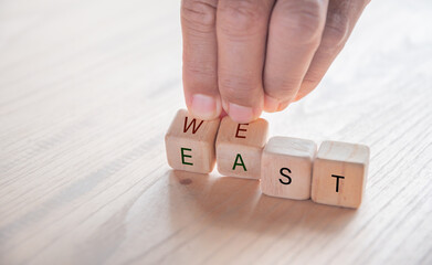 hand holding a wooden sign for illustration of 