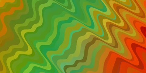 Light Multicolor vector pattern with wry lines. Brand new colorful illustration with bent lines. Pattern for ads, commercials.