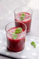 Strawberry mousse, delicious summer berries healthy dessert