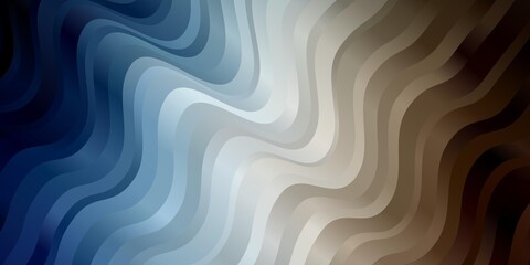 Obraz premium Light Blue, Yellow vector layout with curves. Colorful illustration in abstract style with bent lines. Best design for your posters, banners.