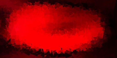 Light pink, red vector abstract triangle template.