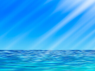 Obraz premium 夏の海イラスト