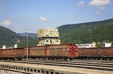 Railway station of Nova Gorica. Slovenia