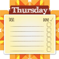 blank daily checklist template