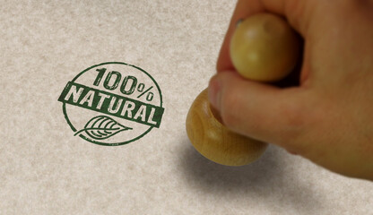 100 percent natural stamp and stamping