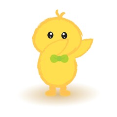 baby chick waving