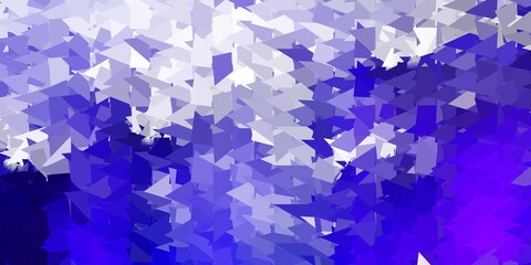 Dark purple vector triangle mosaic background.