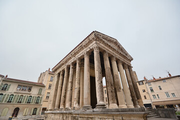 Obraz premium Temple of Augustus and Livia in Vienne, France