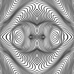 Vector abstract lines pattern. Waves background