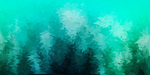 Fototapeta na wymiar Light green vector triangle mosaic backdrop.