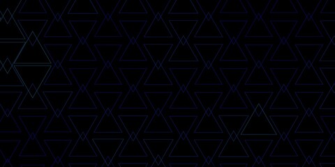 Dark BLUE vector background with triangles. Decorative design in abstract style with triangles. Design for your promotions.